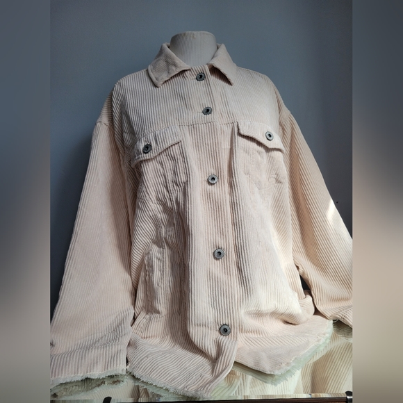 BUTTON UP CORDUROY LIGHT JACKET - Picture 2 of 8